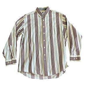 CHAPS Ralph Lauren Men's Large Vtg Y2k Preppy Button Down Cotton Dress Shirt